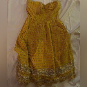 Yellow Paisley Patterned Top